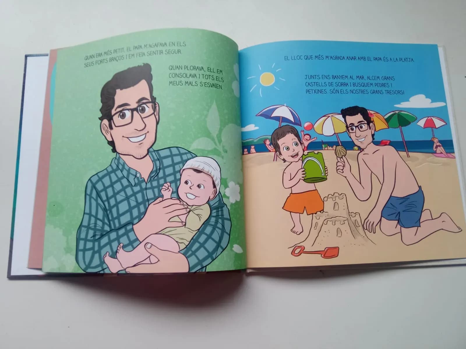 Escena del conte personalitzat per al dia del pare
