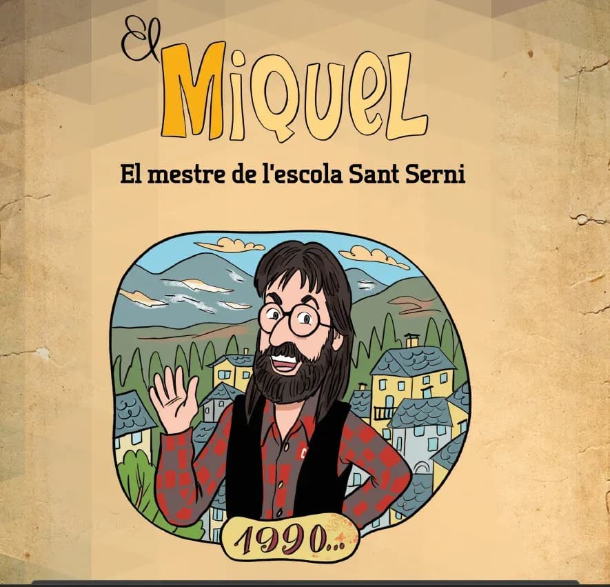 Pàgina del conte personalitzat fet per a un mestre que es jubilava