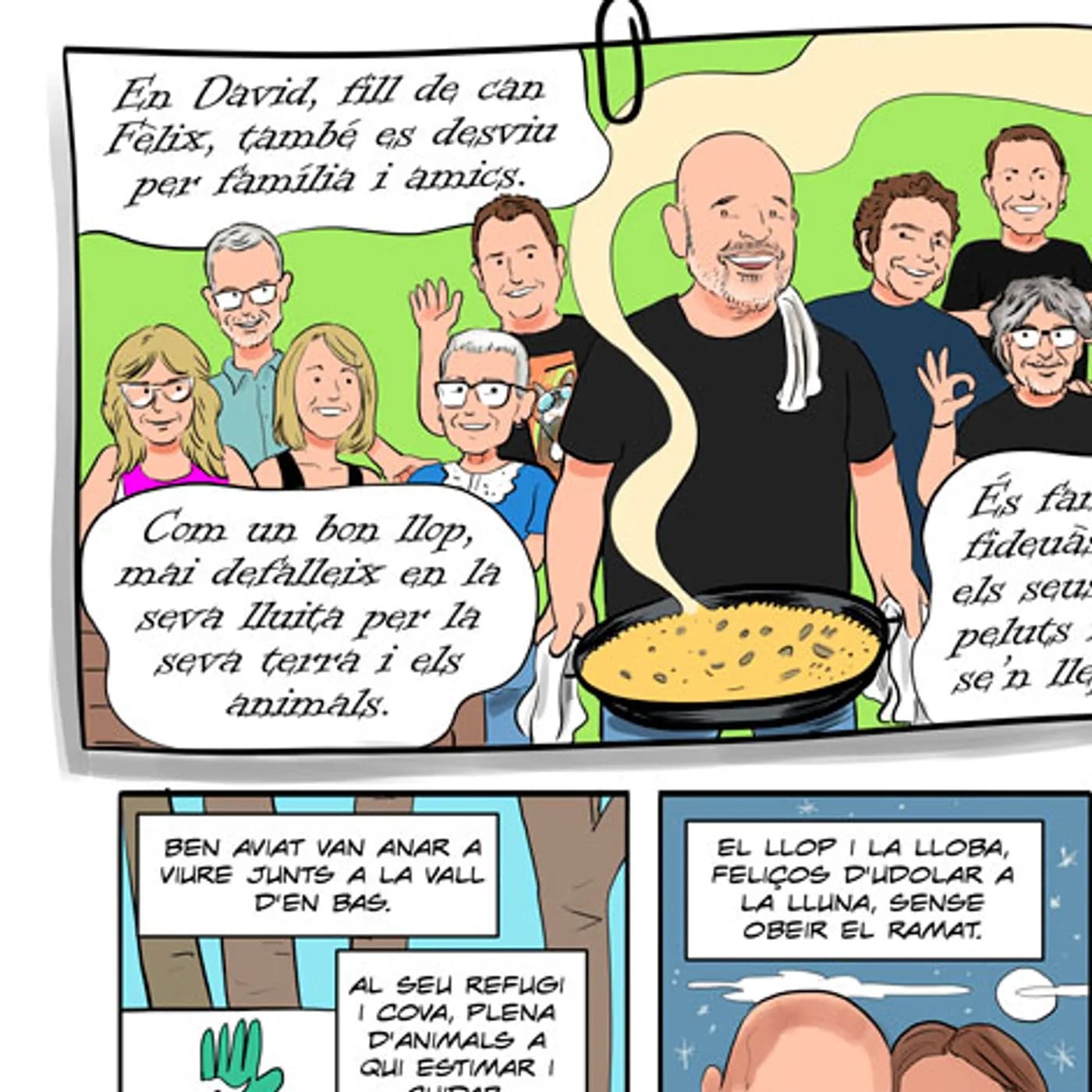 Els protagonistes, reconeixibles i amb el gest de cadascú.