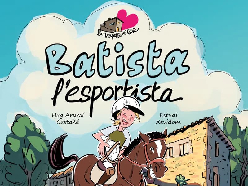 Portada del conte «Batista l’esportista», il·lustrat per l’Estudi Xevidom